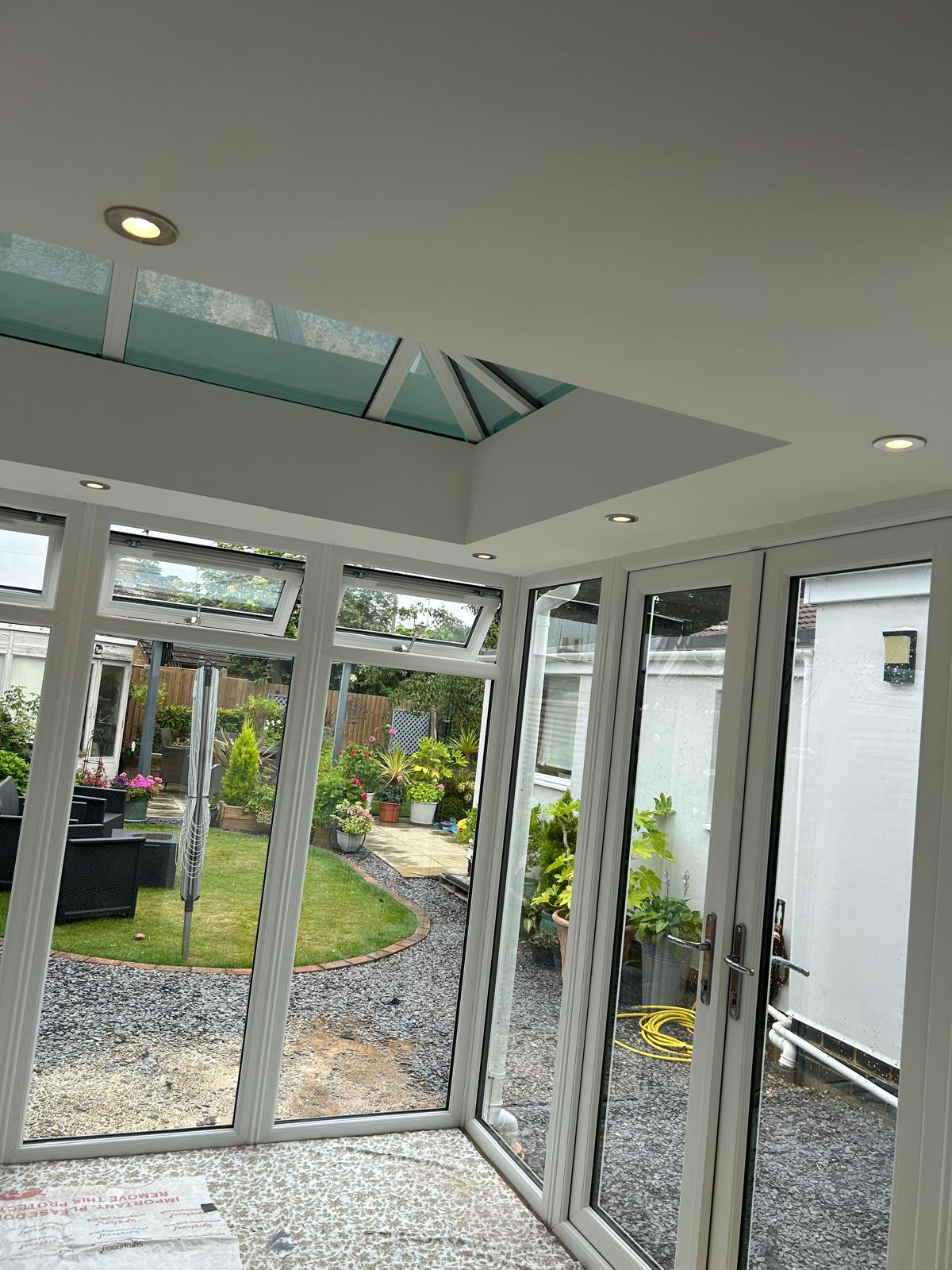 Conservatory electrics installation